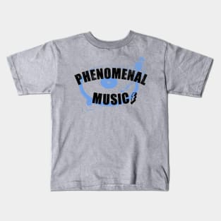 Phenomenal Music DJ Disc Jockey Turntable Kids T-Shirt